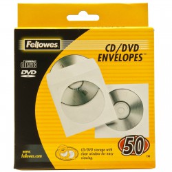 Fellowes CD / DVD Hüllen aus Papier 50 Stk.
